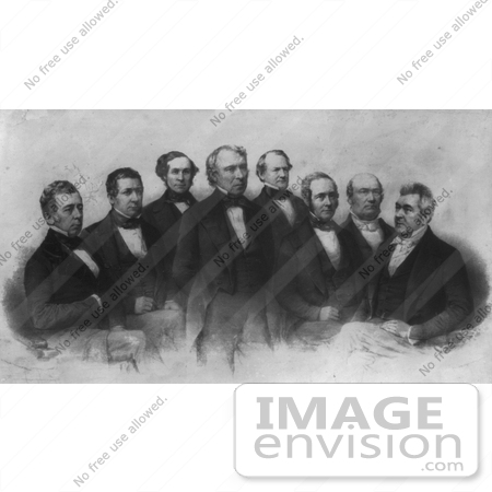 #7713 Image of President Zachary Taylor and Cabinet by JVPD