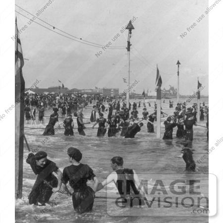 #7766 Photo of Swimmers, Coney Island by JVPD