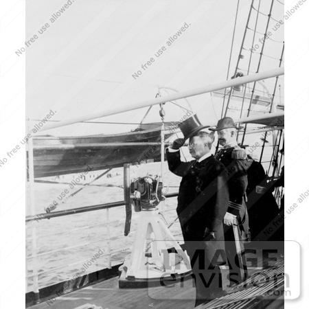 #7899 Picture of Theodore Roosevelt on a Ship by JVPD