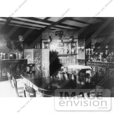 #7928 Picture of Dining Room at Sagamore Hill by JVPD
