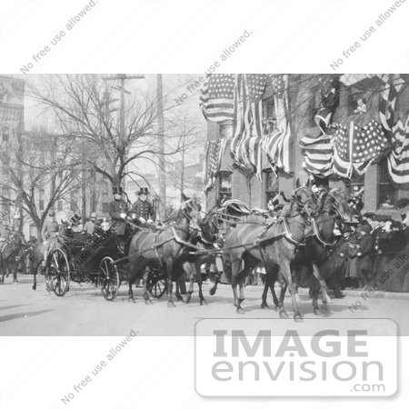#7936 Picture of Theodore Roosevelt in a Carriage by JVPD