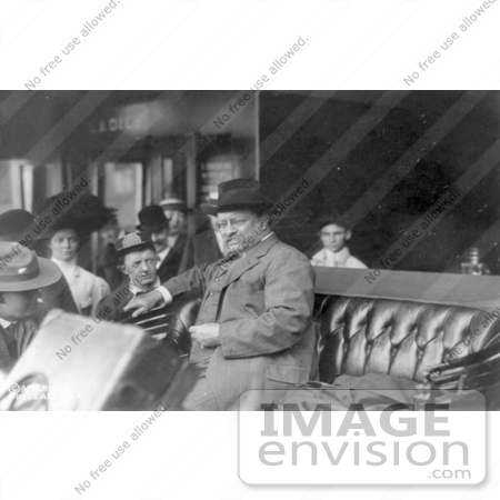 #7991 Picture of Theodore Roosevelt in a Carriage by JVPD