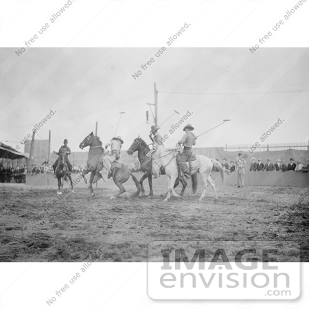 #8018 Picture of a Wild West Polo Game by JVPD