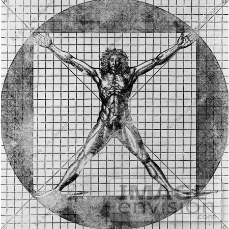 #8067 Picture of the Vitruvian Man by JVPD