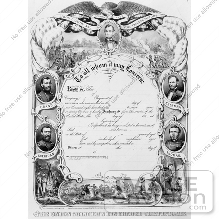 #8099 Picture of Soldier’s Discharge Certificate by JVPD