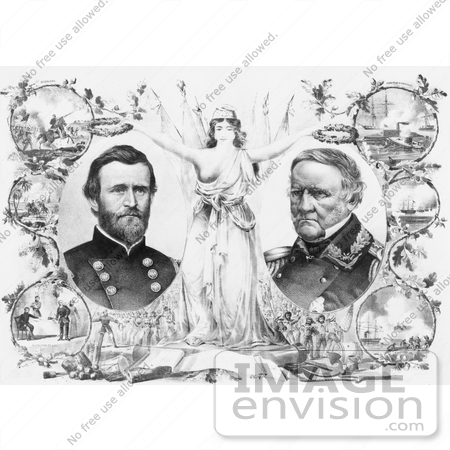 #8119 Picture of Ulysses S. Grant and Winfield Scott by JVPD