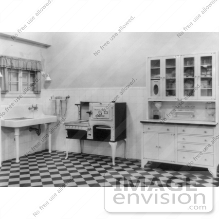 #8203 Picture of a Kitchen in 1924 by JVPD