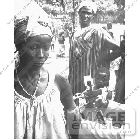 #8385 Picture of a Togolese Woman Getting a Smallpox Vaccine - 1967 by KAPD