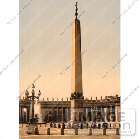 #8408 Picture of the Piazza San Pietro Obelisk by JVPD