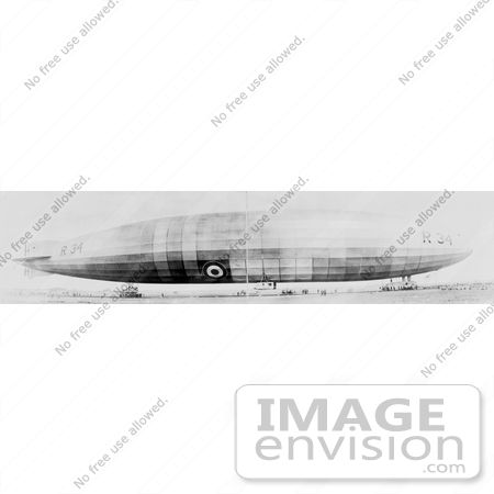 #8454 Picture of the R 34 Airship by JVPD