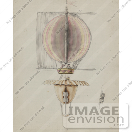 #8469 Picture of an Air Balloon With a Sail by JVPD