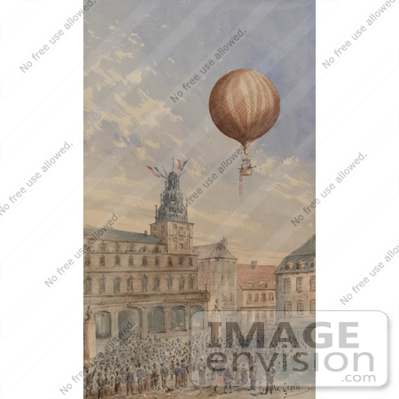 #8472 Picture of a Balloon Over Town Square by JVPD