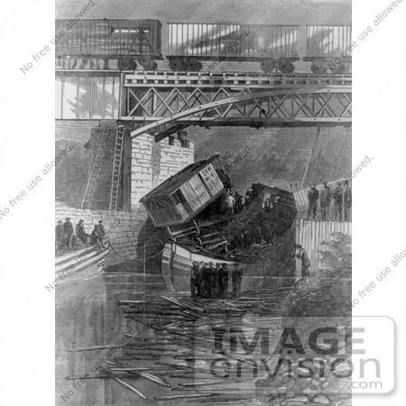 #8524 Picture of the Great Railway Disaster, Montreal, Canada by JVPD