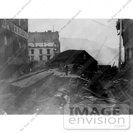 #8527 Picture of Main Street, Great Johnstown Flood of 1889 by JVPD
