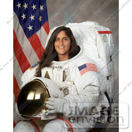 #8632 Picture of Astronaut Sunita Lyn Williams by JVPD