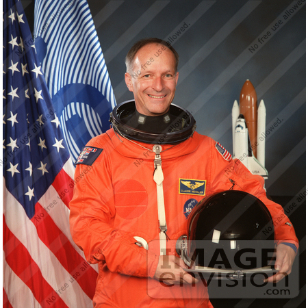 #8688 Picture of Cosmonaut Claude Nicollier of ESA by JVPD
