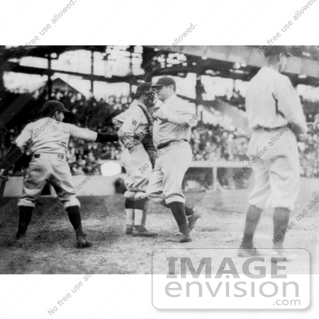 #8781 Picture of The Great Bambino Making a Home Run by JVPD