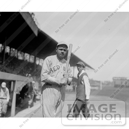 #8793 Picture of Babe Ruth With a Bat by JVPD