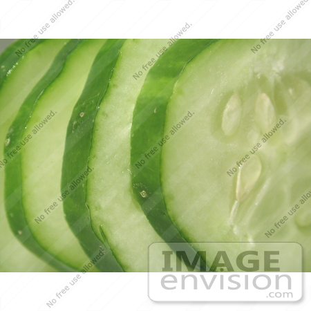 #88 Vegetable Picture of a Sliced Cucumber by Kenny Adams