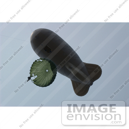 #8855 Picture of a Soldier Parachuting From Balloon by JVPD