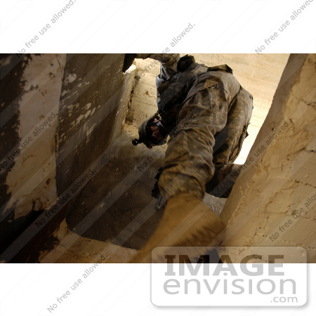 #8888 Picture of a Soldier Climbing Down a Guard Tower by JVPD