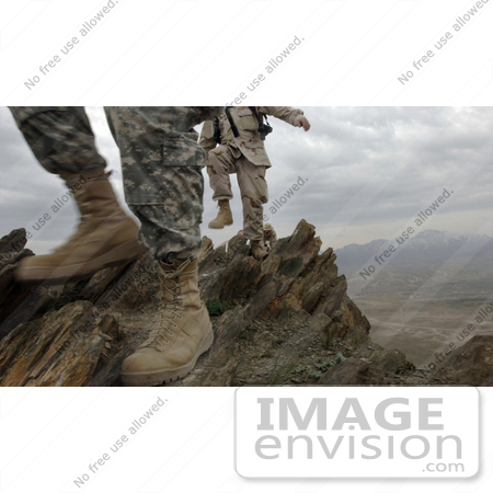 #8897 Picture of Soldiers Climbing the Ghar by JVPD