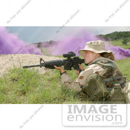 #8927 Picture of a Soldier During Military Training by JVPD