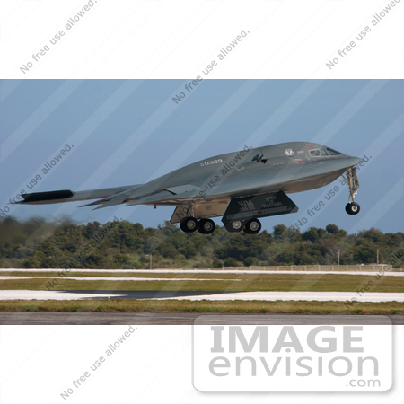 #8950 Picture of a B-2 Bomber Taking Off by JVPD