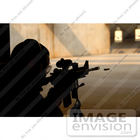 #8992 Picture of a Man in Shooting Range by JVPD