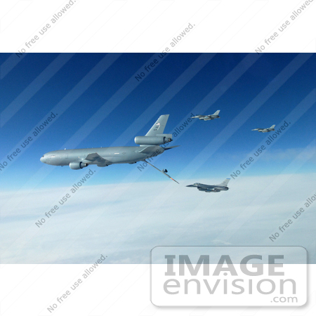 #9012 Picture of F-16 Fighting Falcons and KC-10 Extender by JVPD