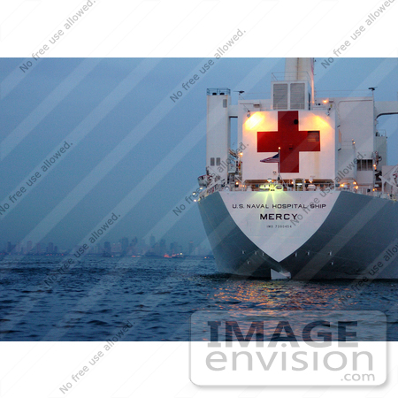 #9016 Picture of the USNS Mercy Hospital Ship by JVPD