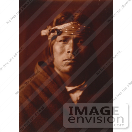 #9095 Picture of an Acoma Native American Indian Man by JVPD