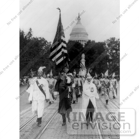 #9127 Picture of a KKK Parade in Washington DC by JVPD