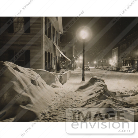 #9141 Photo of a Snowy Sidewalk by JVPD