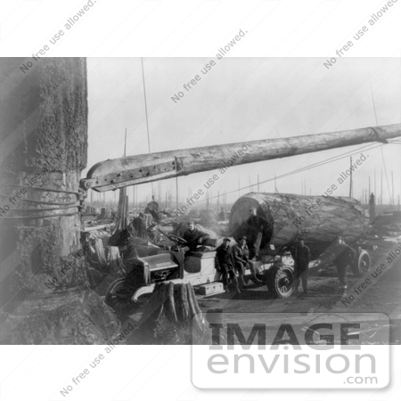 #9603 Picture of a Trucking Logging in 1921 by JVPD