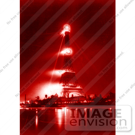 #9630 Picture of The Eiffel Tower at Night by JVPD