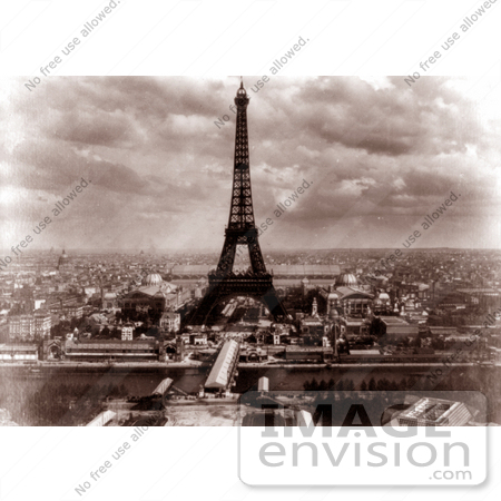 #9632 Picture of La Tour Eiffel in 1889 by JVPD