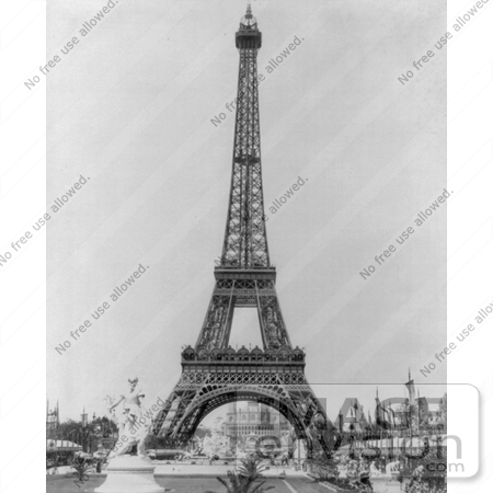 #9634 Picture of the Eiffel Tower and Trocadero Palace by JVPD