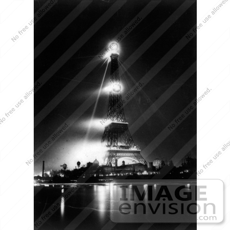 #9648 Picture of The Eiffel Tower at Night by JVPD