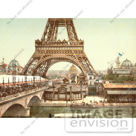 #9655 Picture of the Eiffel Tower in 1900 by JVPD