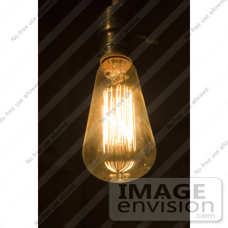 #972 Stock Photo of an Old Fashioned Light Bulb by Jamie Voetsch