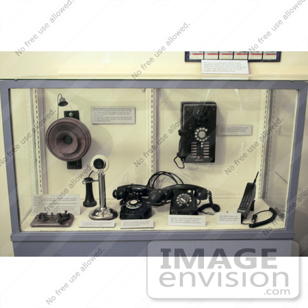 #973 Stock Photograph of Antique Telephones by Jamie Voetsch