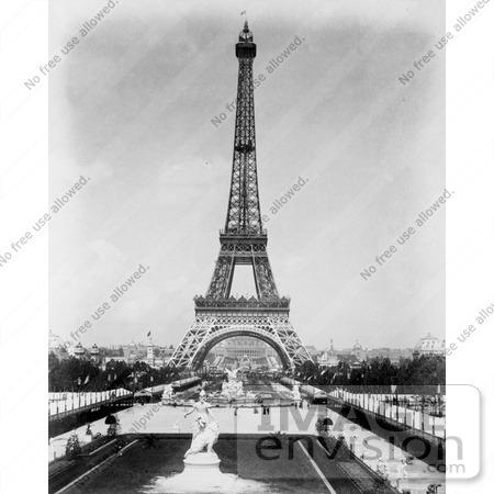 #9744 Picture of Trocadero Palace and Eiffel by JVPD