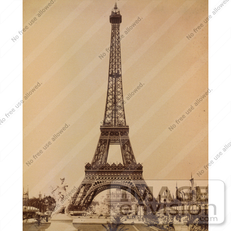 #9762 Picture of the Eiffel Tower and Trocadero Palace by JVPD