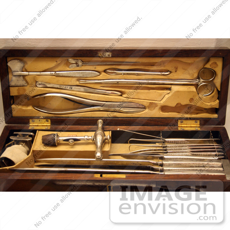#980 Stock Photo of an Antique Amputation Set by Jamie Voetsch