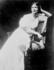 #12255 Picture of Isadora Duncan Seated in a White Dress by JVPD