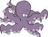 #12495 Purple Octopus Clipart by DJArt