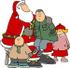 #12504 Children on Santa’s Lap Clipart by DJArt