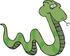 #12524 Green Snake Clipart by DJArt
