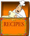 #12684 Chef Reading a Card in a Recipe Box Clipart by DJArt